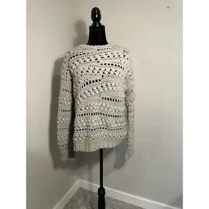 Handmade‎ Open Knit Neutral Sweater